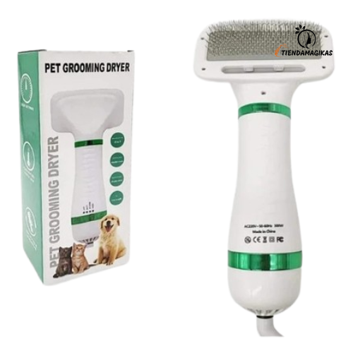 16 - PetGlow Brush™ (Cepillo secador para perros y gatos)